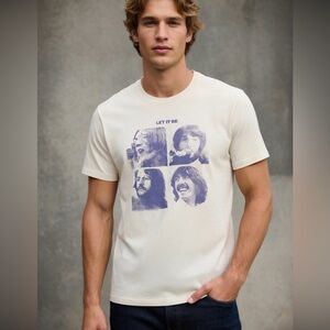 Beatles Abercrombie & Fitch LET IT BE T-Shirt  Size MEDIUM Perfect Condition